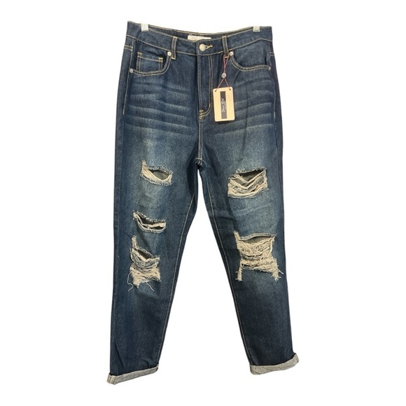 Denim Blvd Los Angeles Boyfriend Fit Jeggings Size Medium NWT LA1 - Picture 1 of 4